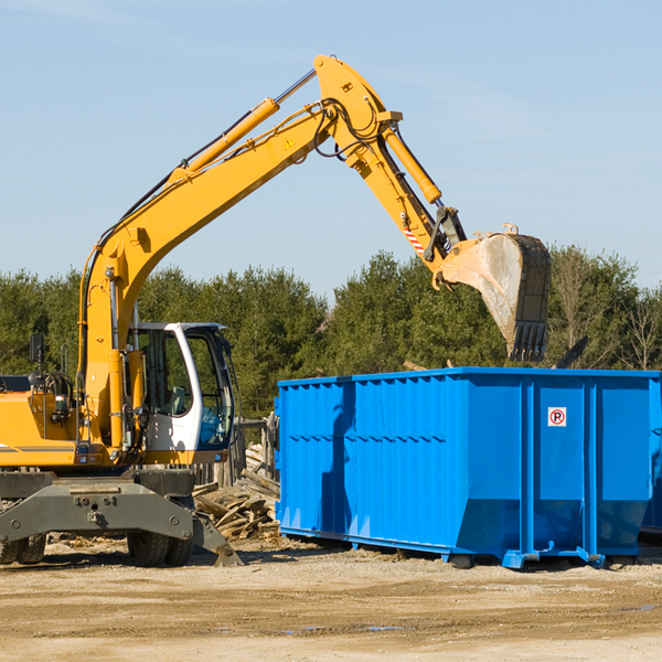 can i choose the location where the residential dumpster will be placed in Rolling